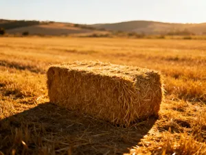 Przekrojony, dojrzały arbuz z soczystym czerwonym miąższem na tle słonecznego ogrodu warzywnego.